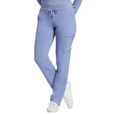 PANTALON FIT 373 CELESTE WHITE CROSS