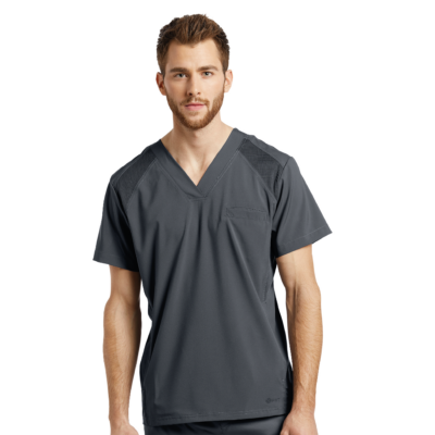 TOP ALLURE 2265 HOMBRE CUELLO V GRIS WHITE CROSS