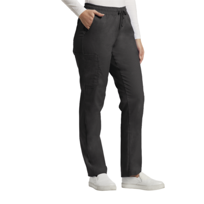 PANTALON SCRUBS 304 MUJER NEGRO WHITE CROSS