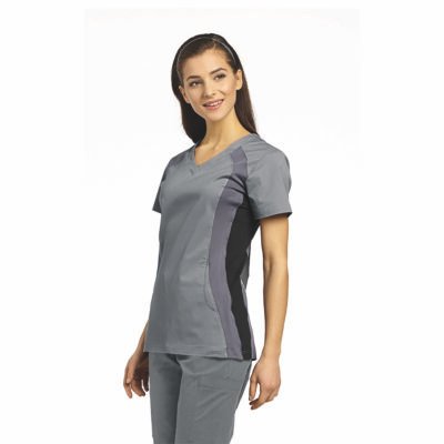 TOP ALLURE 715 DEPORTIVO GRIS NEGRO Y GRIS OSCURO WHITE CROSS