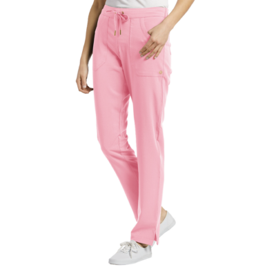 PANTALON FIT 384 STRAIGHT ROSA BLUSH WHITE CROSS