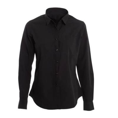 BLUSA TREVIRA NEGRA CUELLO V M/L