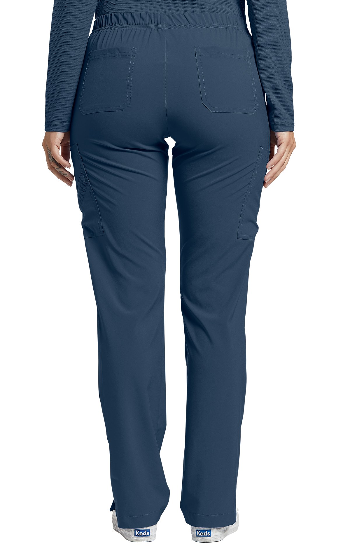 PANTALON FIT 397 AZUL MARINO WHITE CROSS - Imagen 2