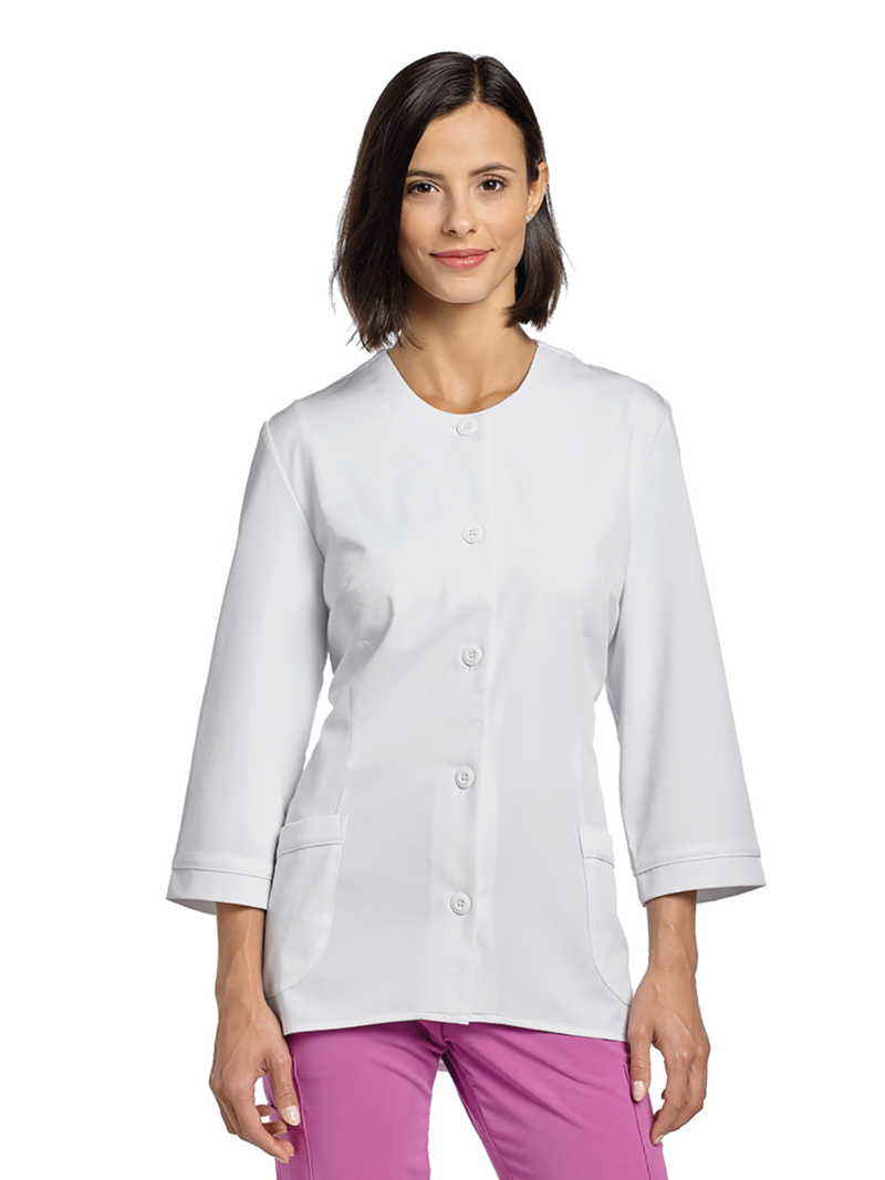 DELANTAL MÉDICO MARVELLA 2479 BLANCO WHITECROSS