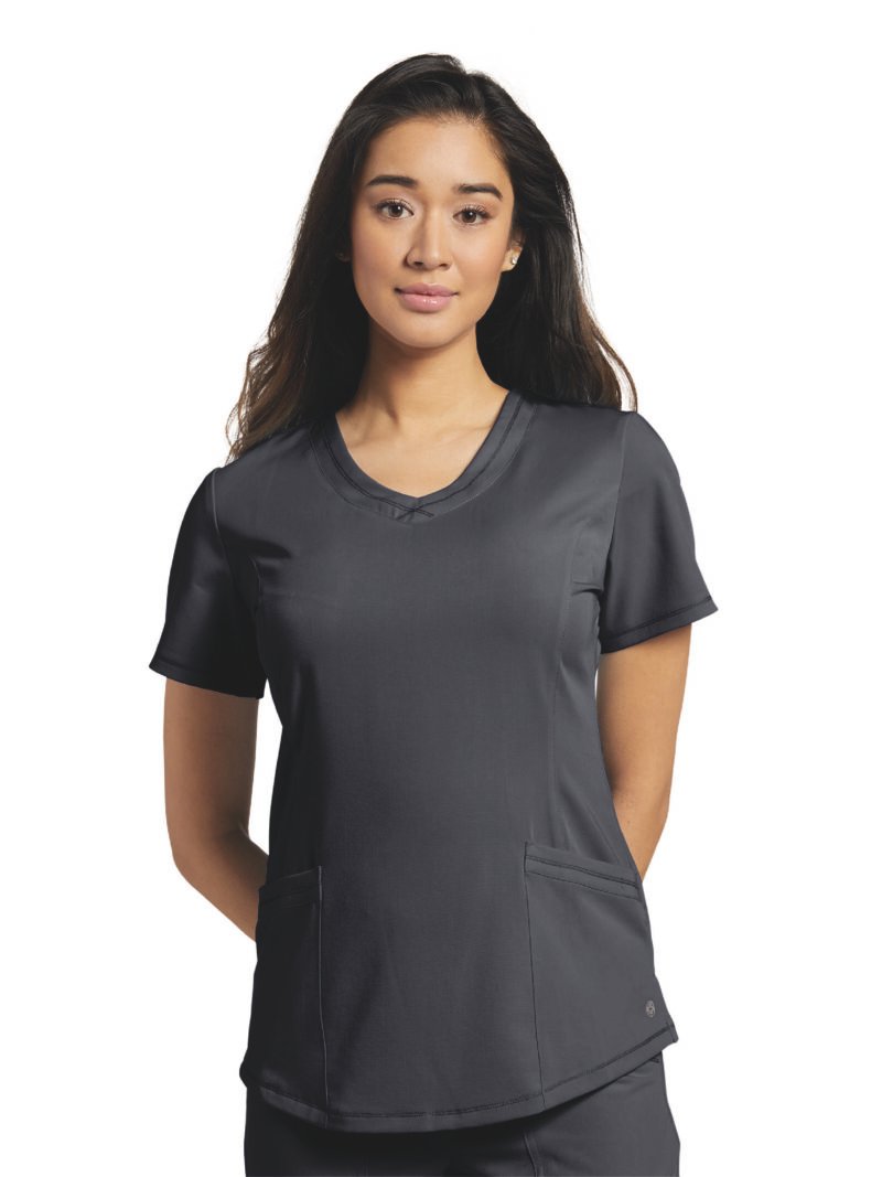 TOP MARVELLA 782 CUELLO V GRIS WHITE CROSS