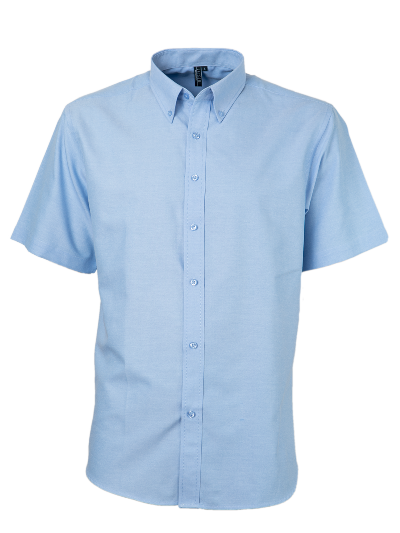 CAMISA OXFORD AZUL CELESTE M/C