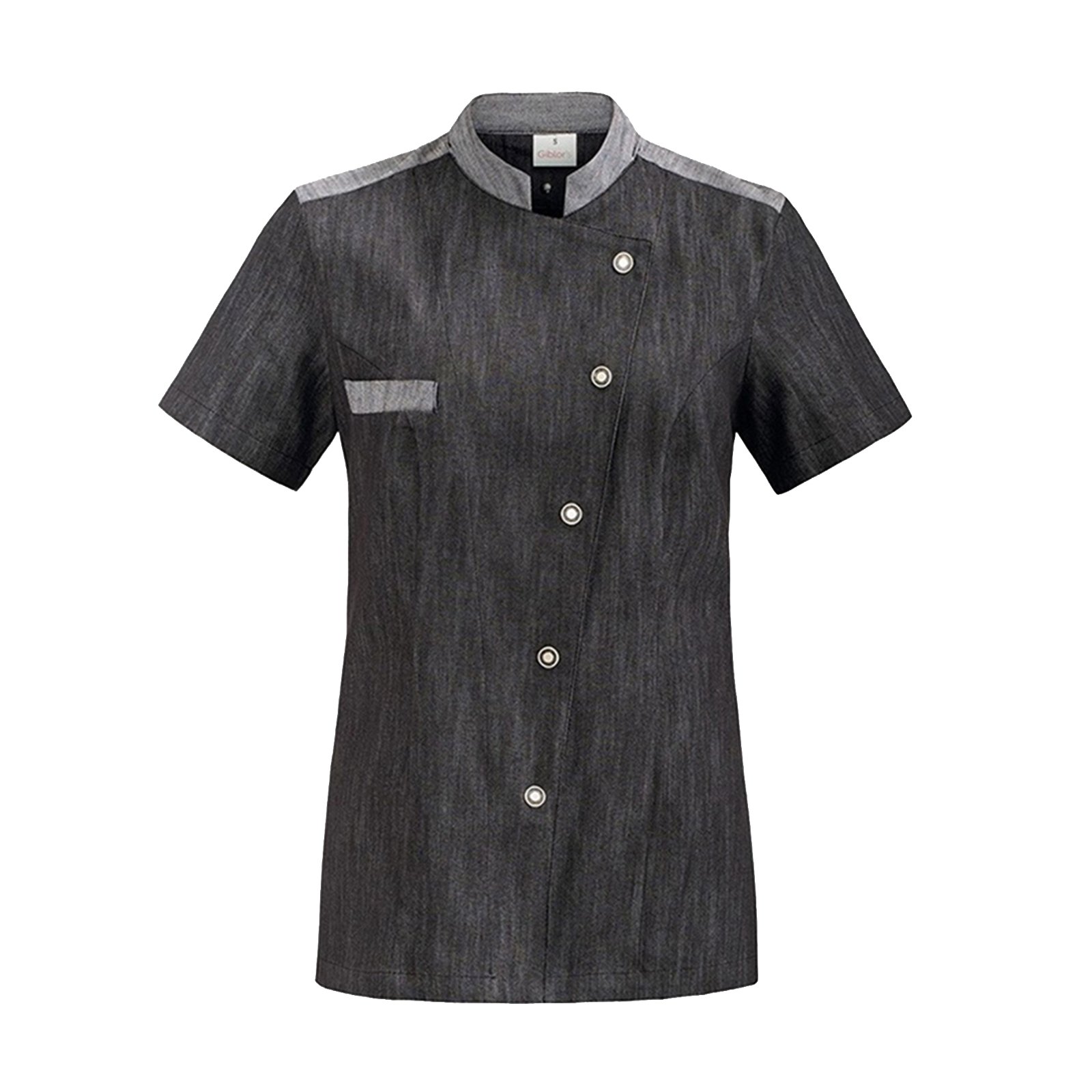 CHAQUETA KASSANDRA MEZCLILLA NEGRA M/C MUJER GIBLOR'S