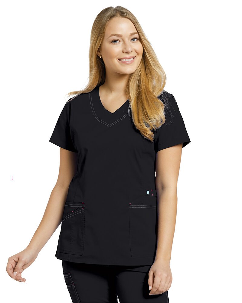 TOP ALLURE 741 CONTRASTE NEGRO WHITE CROSS
