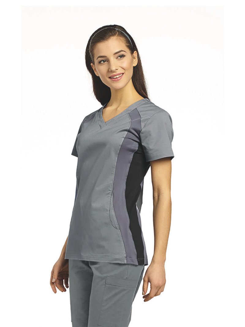 TOP ALLURE 715 DEPORTIVO GRIS NEGRO Y GRIS OSCURO WHITE CROSS