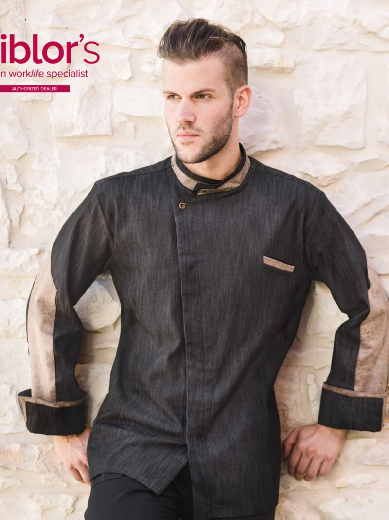CHAQUETA ULISES MEZCLILLA NEGRA GIBLOR'S