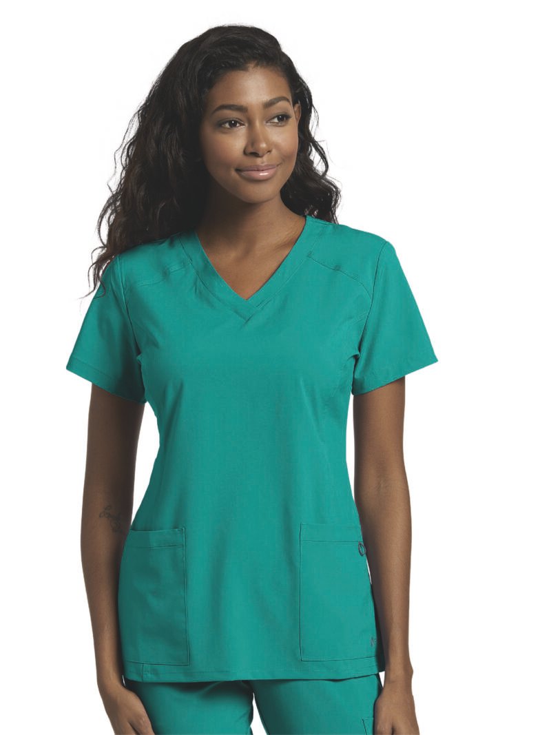 TOP FIT 785 TEAL WHITE CROSS
