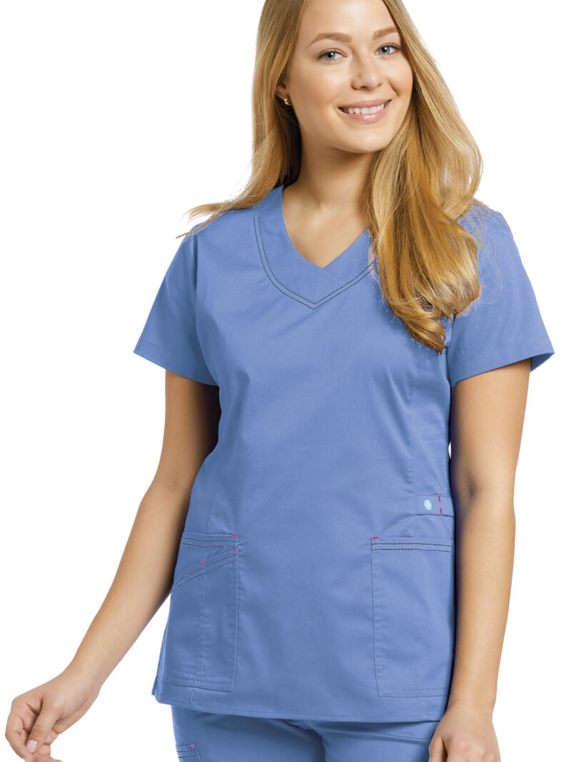 TOP ALLURE 722 AZUL CLARO WHITE CROSS