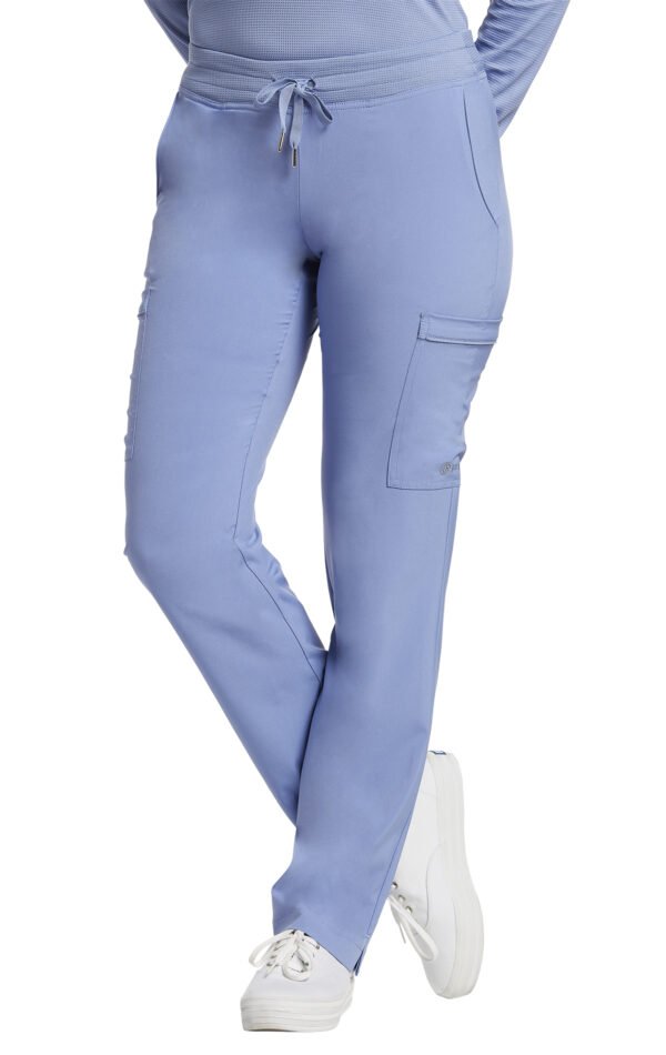 PANTALON FIT 373 CELESTE WHITE CROSS
