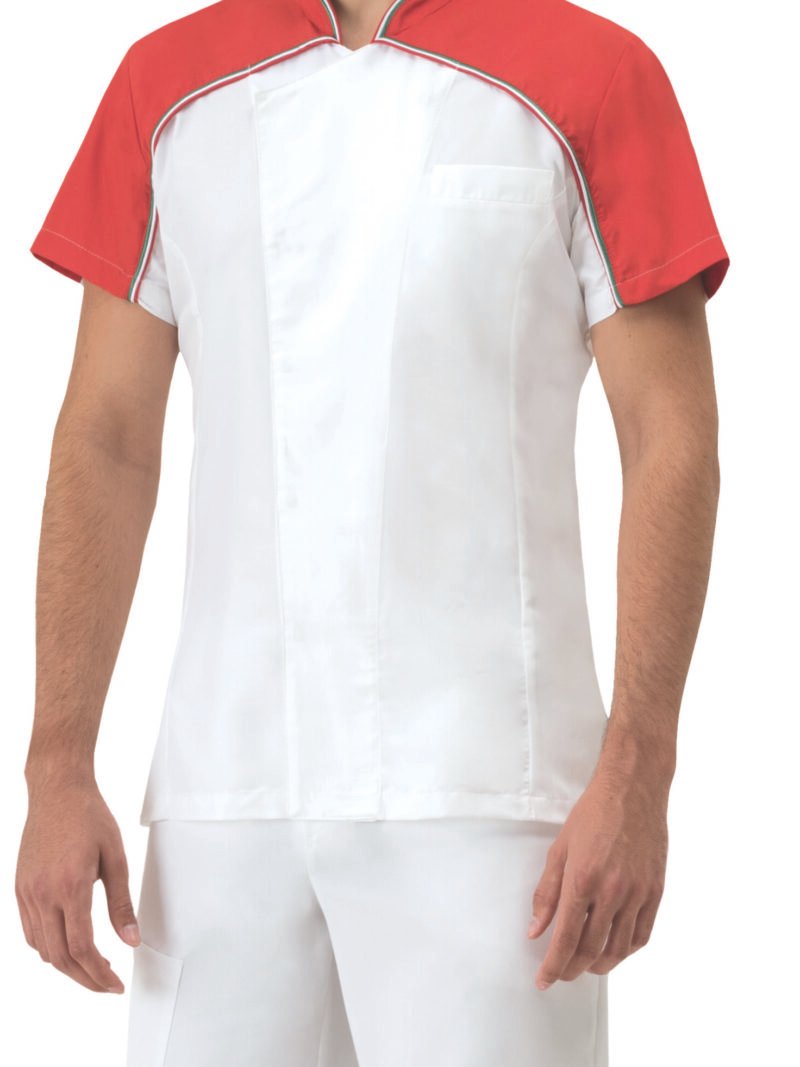 CHAQUETA PHILIP BLANCA M/C TRICOLOR GIBLOR´S