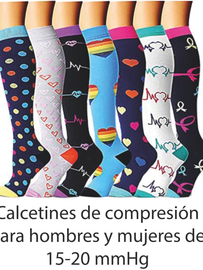 CALCETIN COMPRESION UNISEX 15-20 MMHG S/M COLORES