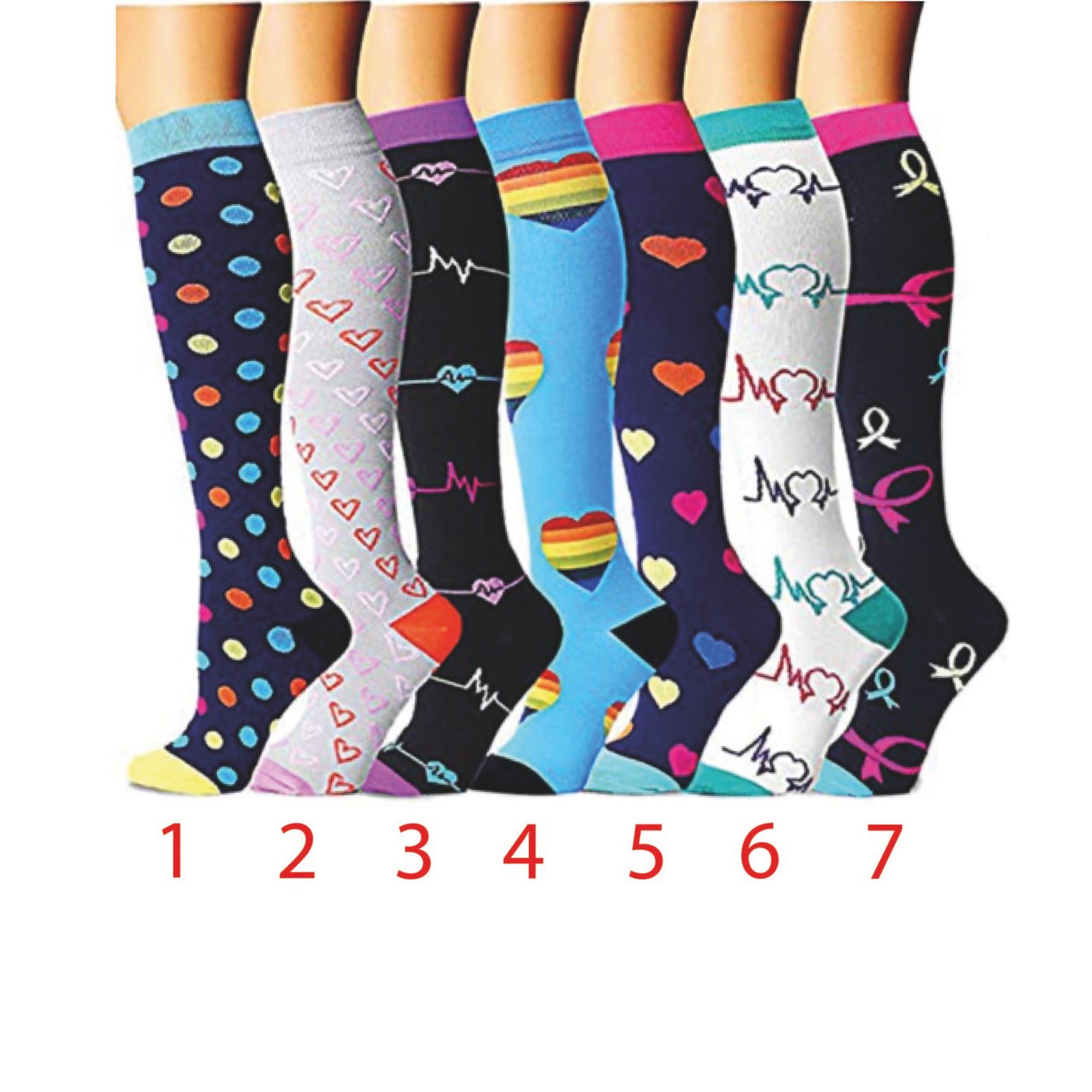 CALCETIN COMPRESION UNISEX 15-20 MMHG S/M COLORES - Imagen 2