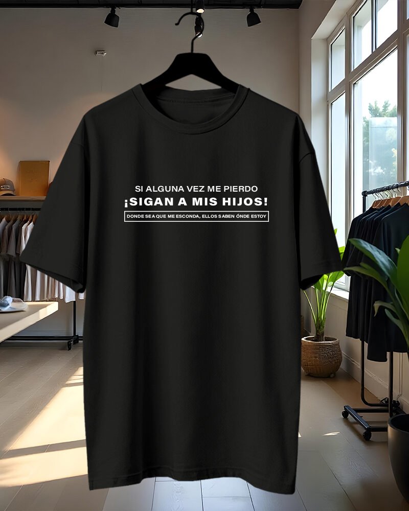 POLERA ESTAMPADA SIGAN A MIS HIJOS