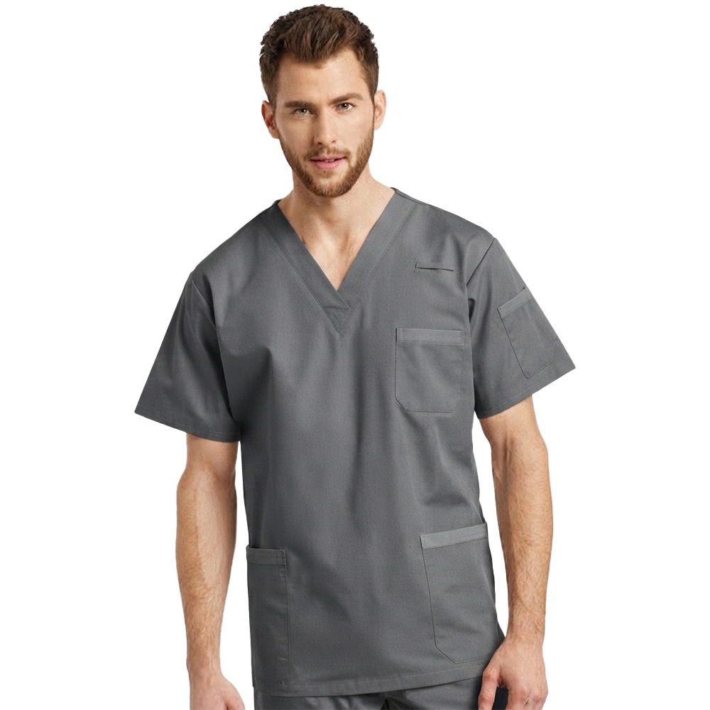 TOP 2262 HOMBRE POPLIN GRIS WHITE CROSS