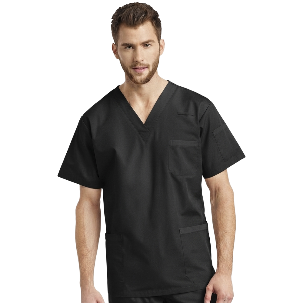 TOP 2262 HOMBRE POPLIN NEGRO WHITE CROSS