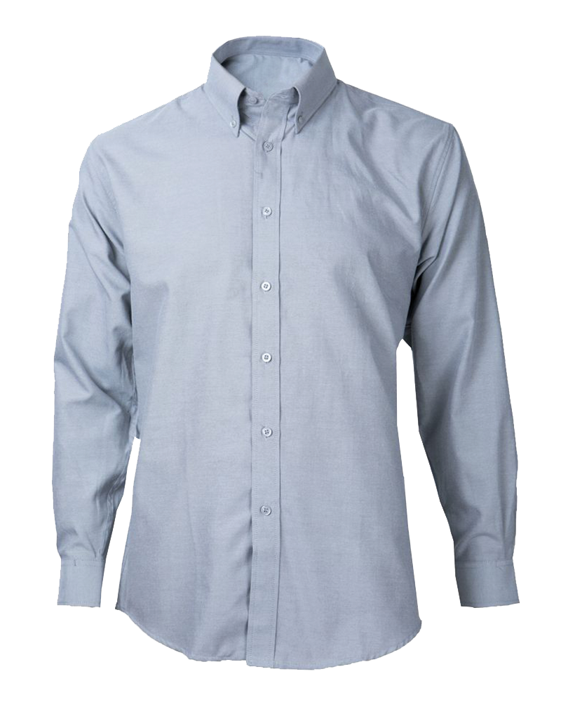 CAMISA OXFORD GRIS M/L
