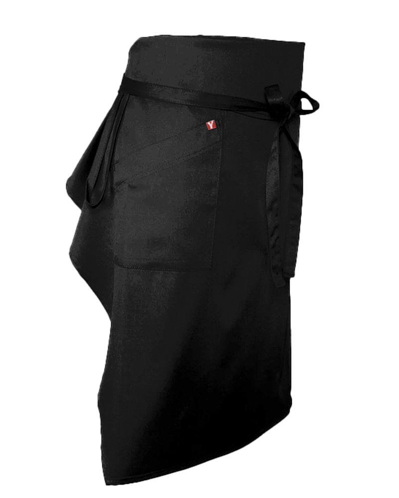 MANDIL CLASSIC ENVE NEGRO GABARDINA