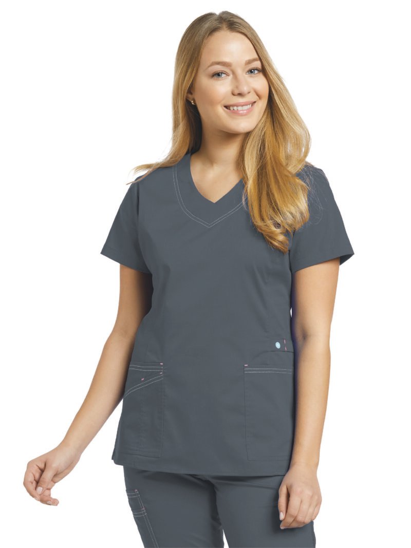 TOP ALLURE 741 CONTRASTE GRIS WHITE CROSS