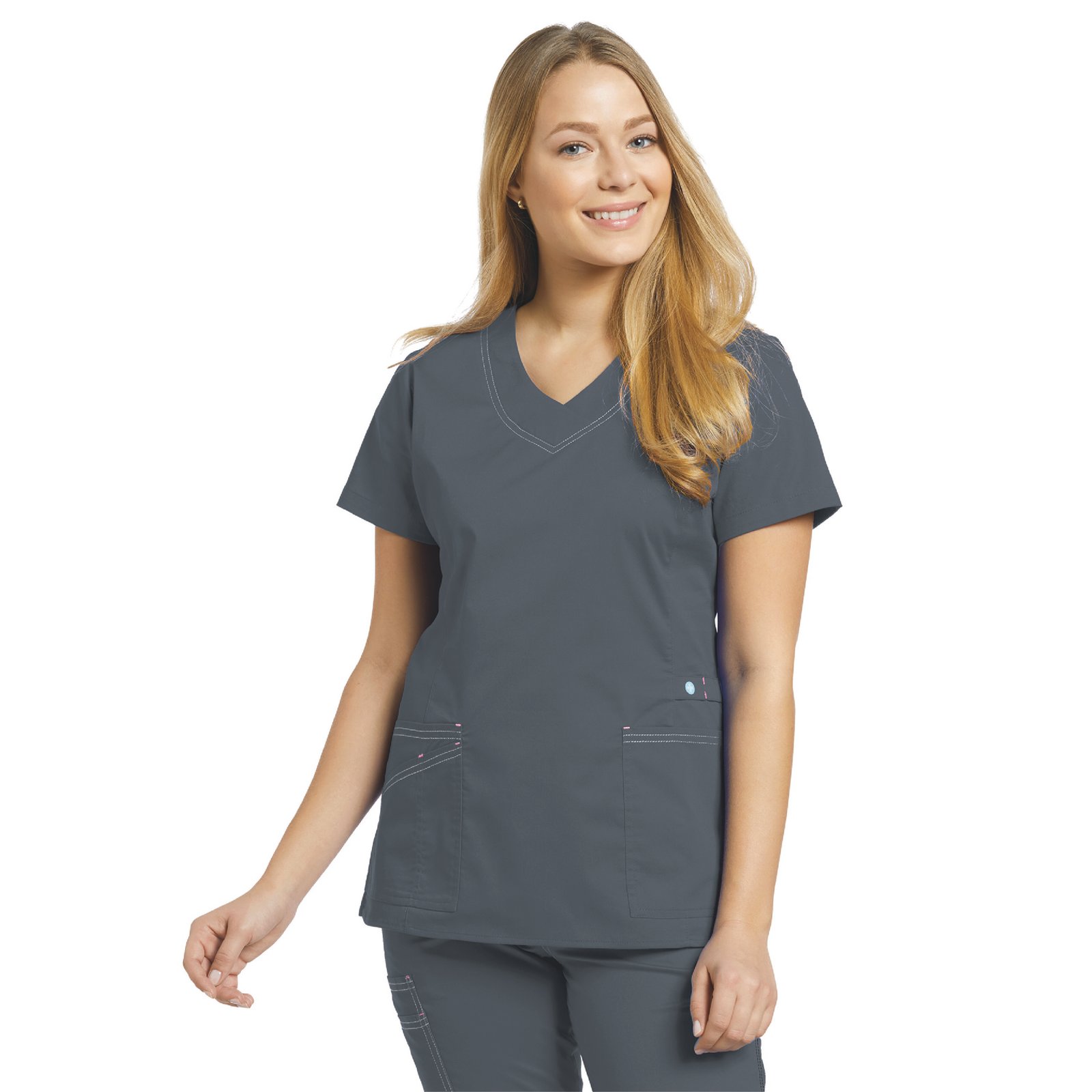 TOP ALLURE 741 CONTRASTE GRIS WHITE CROSS - Imagen 2