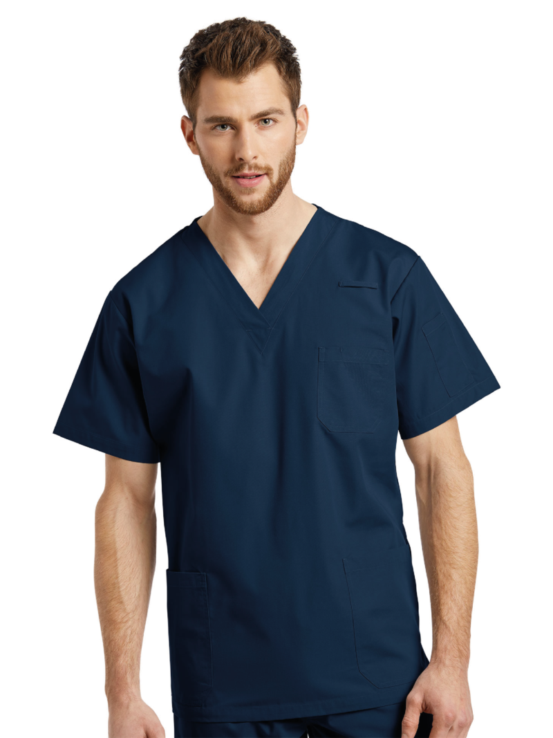 TOP 2262 HOMBRE POPLIN AZUL MARINO WHITE CROSS
