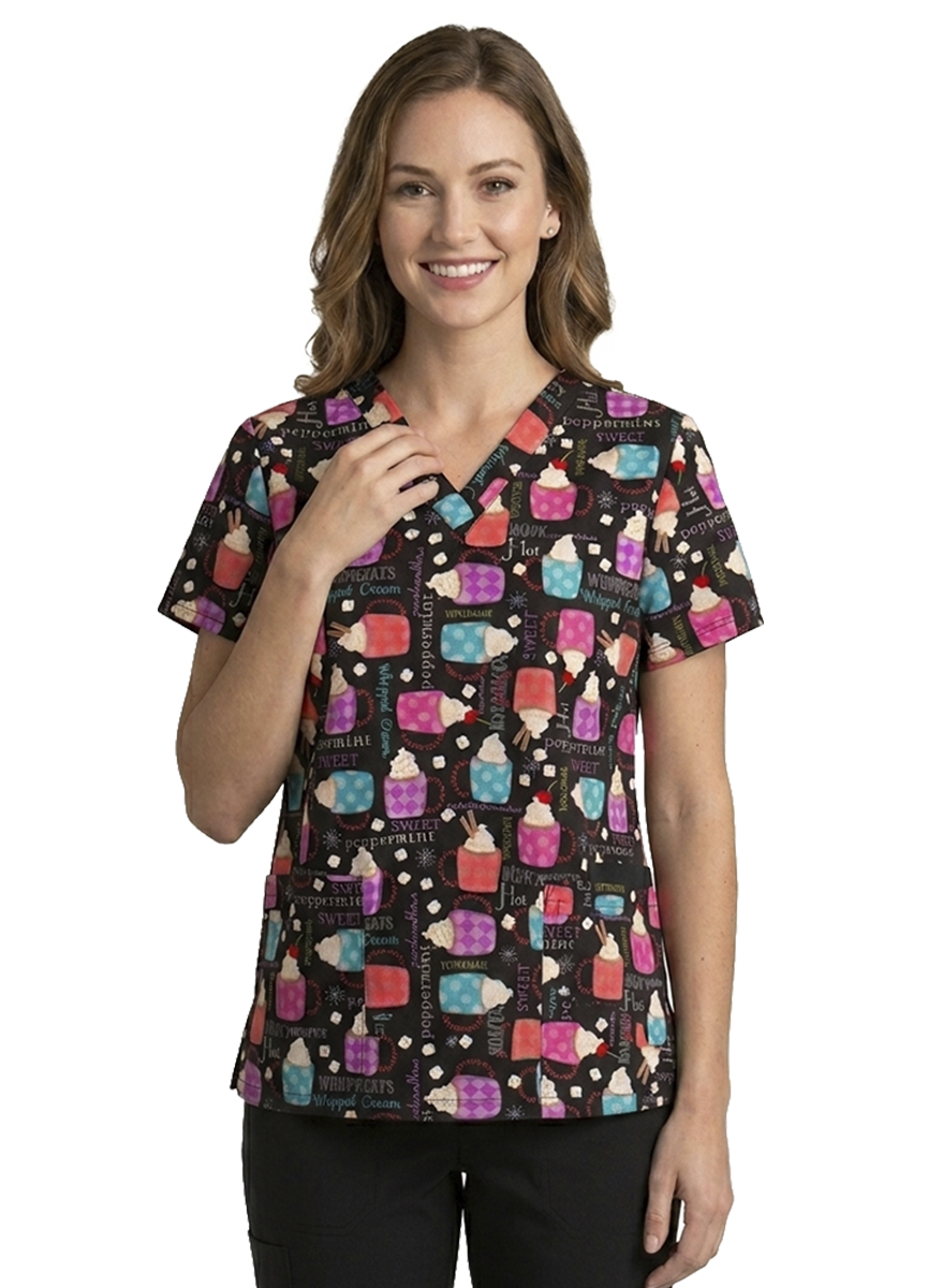 TOP ESTAMPADO WC 618 SWEET CHOCOLATE CORAL