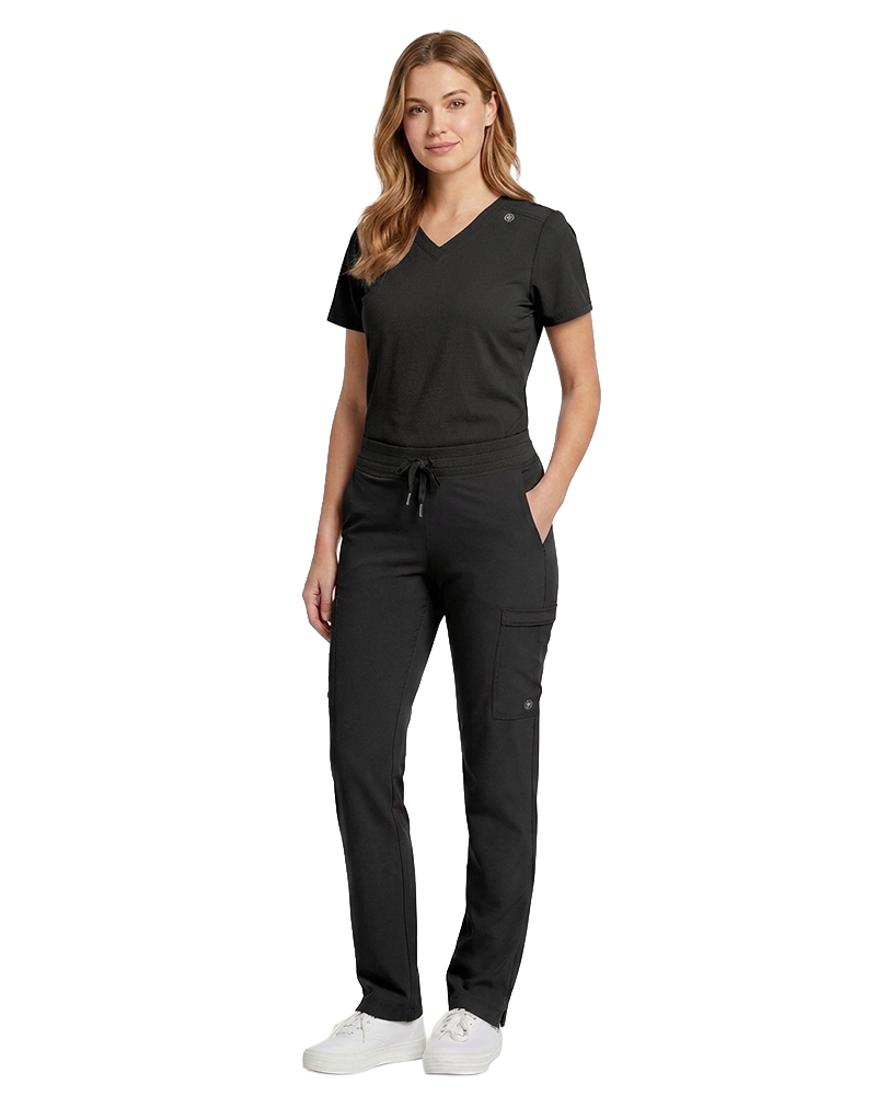PANTALON FIT 373 NEGRO WHITE CROSS