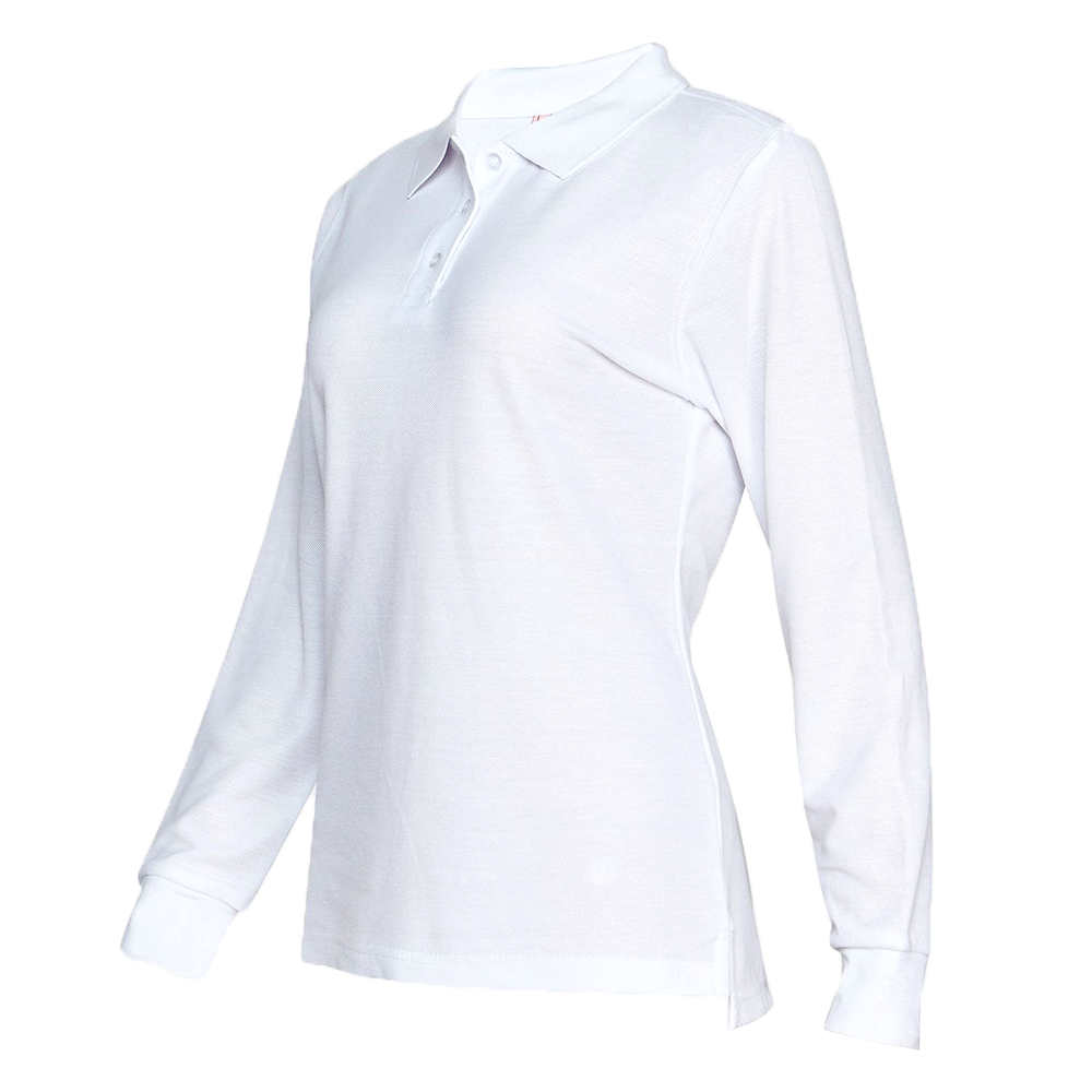 POLERA PIQUÉ ML MUJER BLANCA - Imagen 3