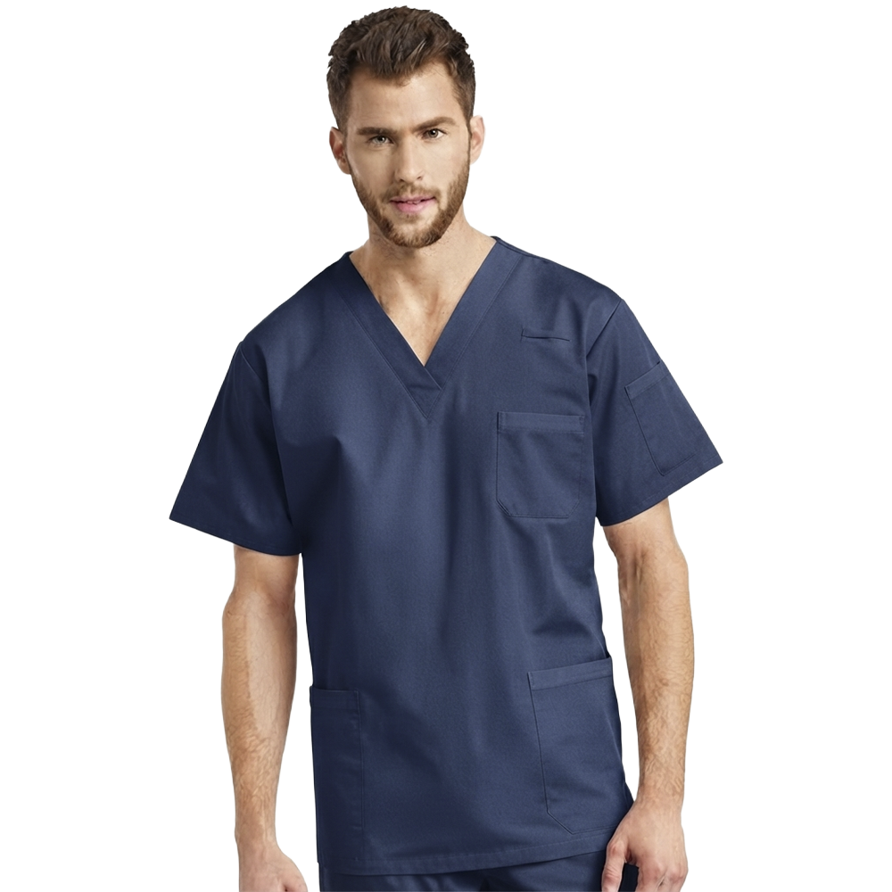 TOP 2262 HOMBRE POPLIN AZUL MARINO WHITE CROSS
