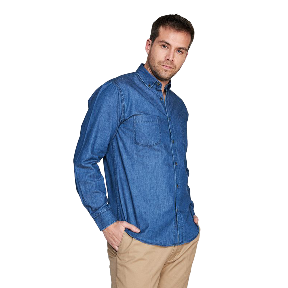CAMISA MEZCLILLA DENIM AZUL - Imagen 2